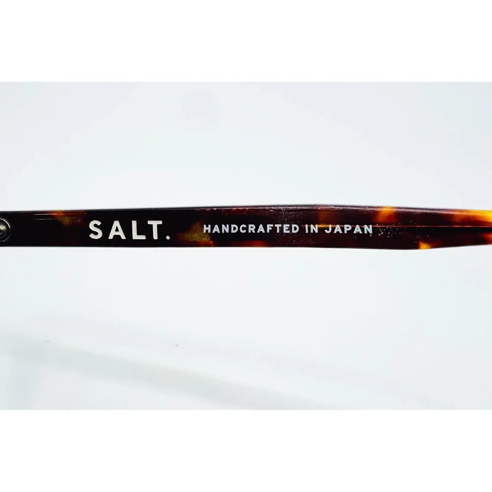 SALT Eyeglasses Unisex Tortoise Lewis 48 ATL Handcrafted Japan 48-22-148